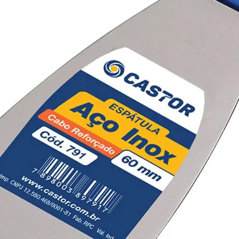 Espátula de aço cromado 60 MM 791 Castor — fotografia 4