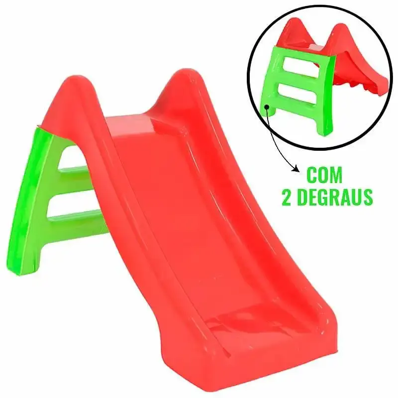 Escorregador infantil de brinquedo com 2 degraus BEL — fotografia de referência