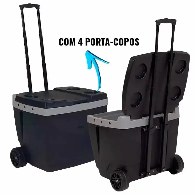 Caixa térmica 42 litros preta com rodas 25108220 Mor — fotografia de referência