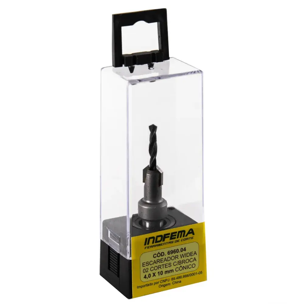 Escareador hw cônico 45° 2 cortes 4,0 x 10MM Indfema 6960.04 — fotografia 4