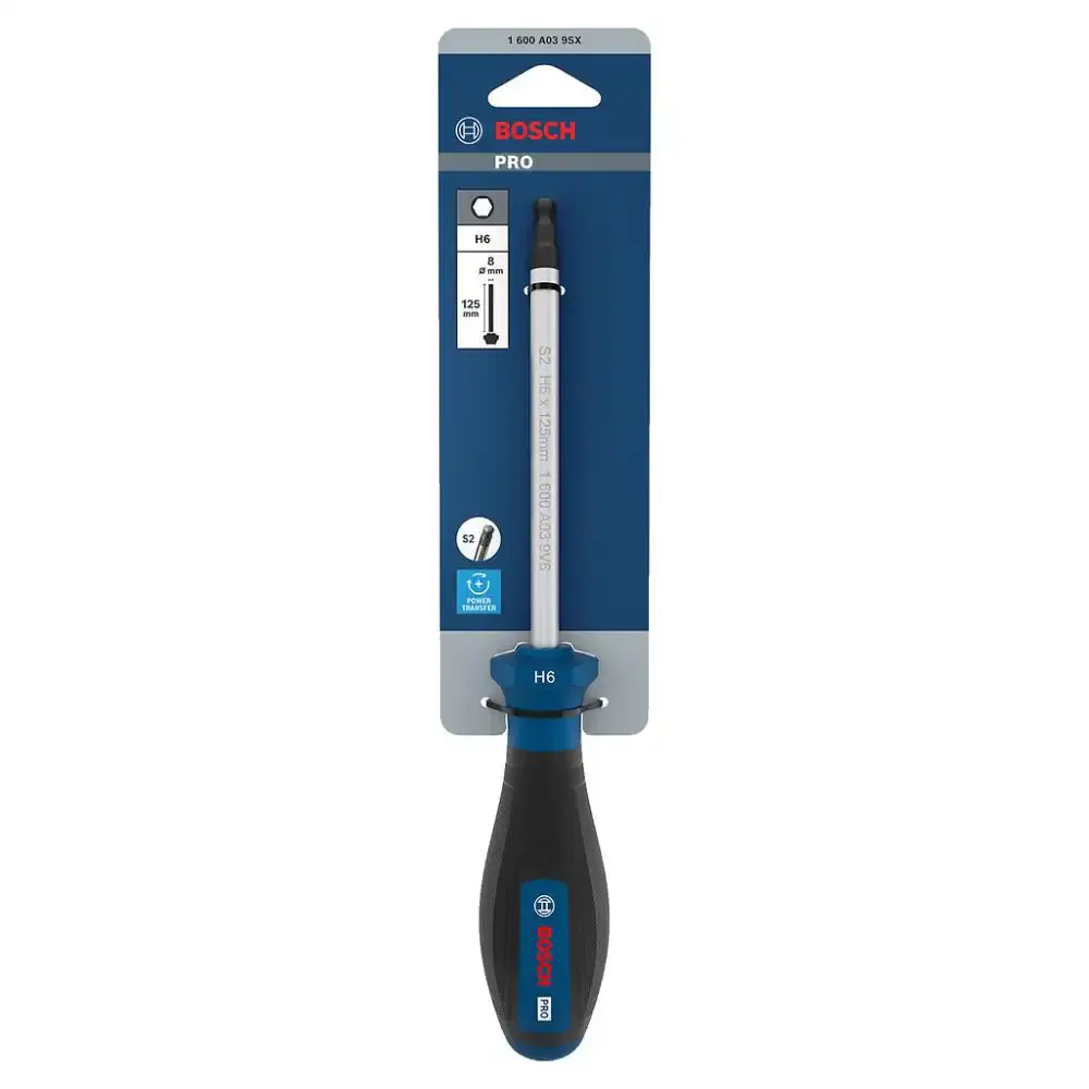 Chave de fenda hexagonal PRO H6X125MM bosch Bosch Ferramentas Manuais — fotografia 4