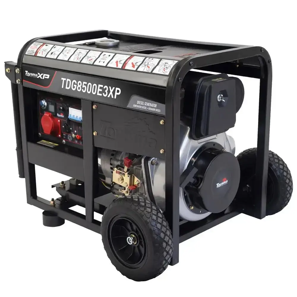 Gerador a Diesel 7,5 kVA Trifásico 380V TDG8500E3XP TOYAMA — fotografia de referência