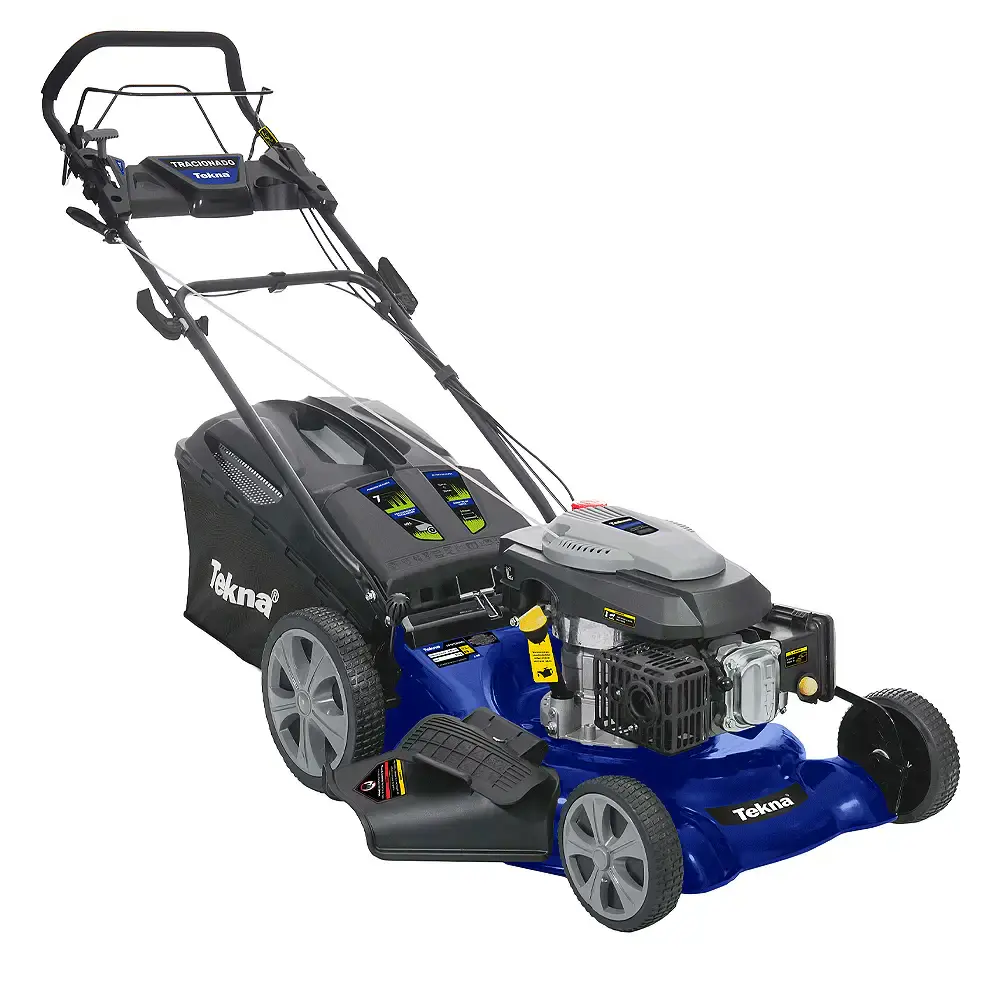 Cortador de grama à gasolina 6 HP 4T com tração e recolhedor 2212101 Tekna — fotografia de referência