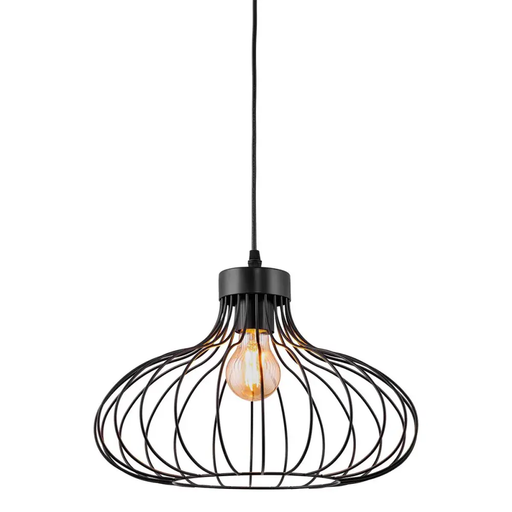 Luminária pendente cirat preto Kala — fotografia de referência