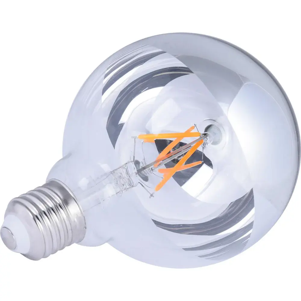 Lâmpada led filamento espelhado globo G95 bivolt Liege — fotografia 3