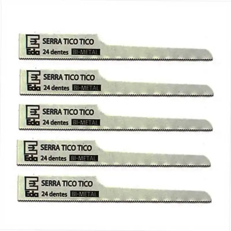 Lâmina para serra tico-tico pneumática 24 dentes com 5 peças 9YL Eda