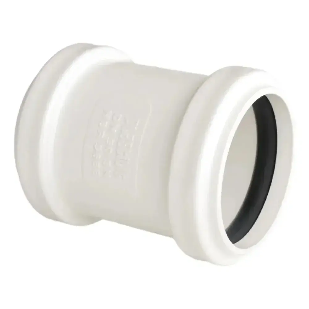 Luva de correr para tubo esgoto 75MM branco Plastilit — fotografia 2