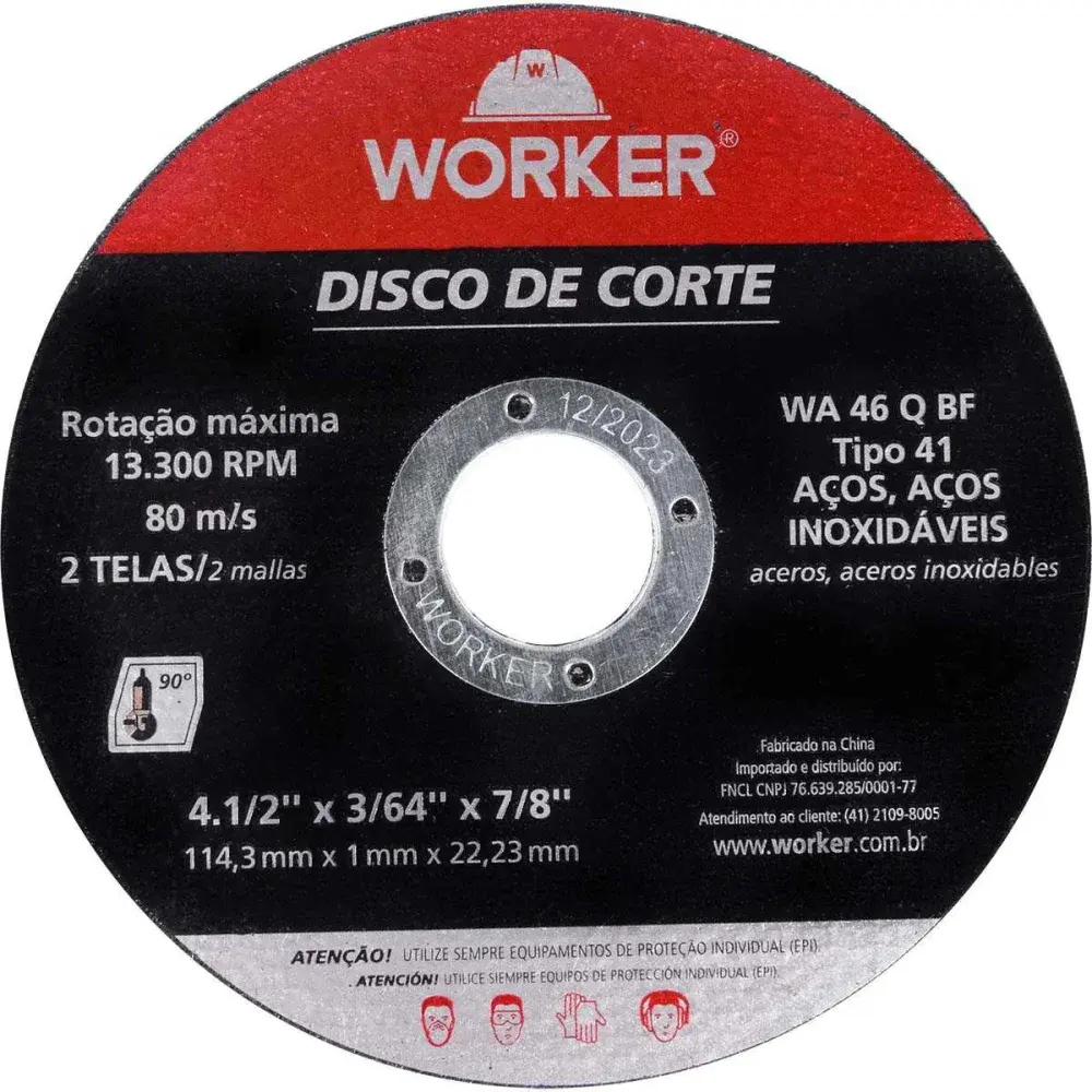 Esmerilhadeira angular 650W com 6 discos 127V - Worker — fotografia 10