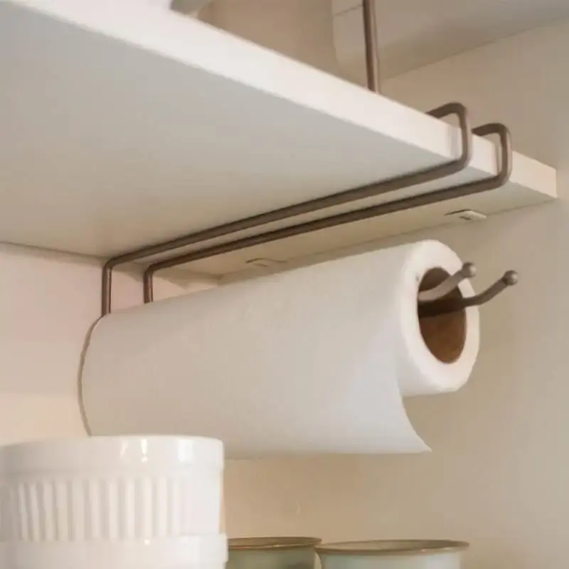 Suporte Organizador Multiuso Suspenso Viena p/ Toalhas. Taças. Papel Branco 991301 BEL BEL FIX — fotografia 6