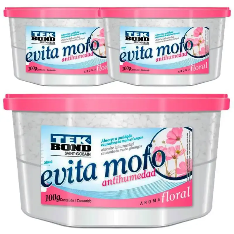 Evita mofo floral 100 GR com 3 unidades Tekbond