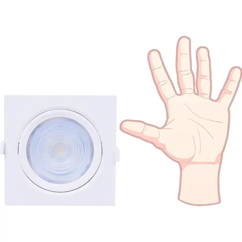 Luminária spot led PAR30 quadrada branca 10W Liege — fotografia 8