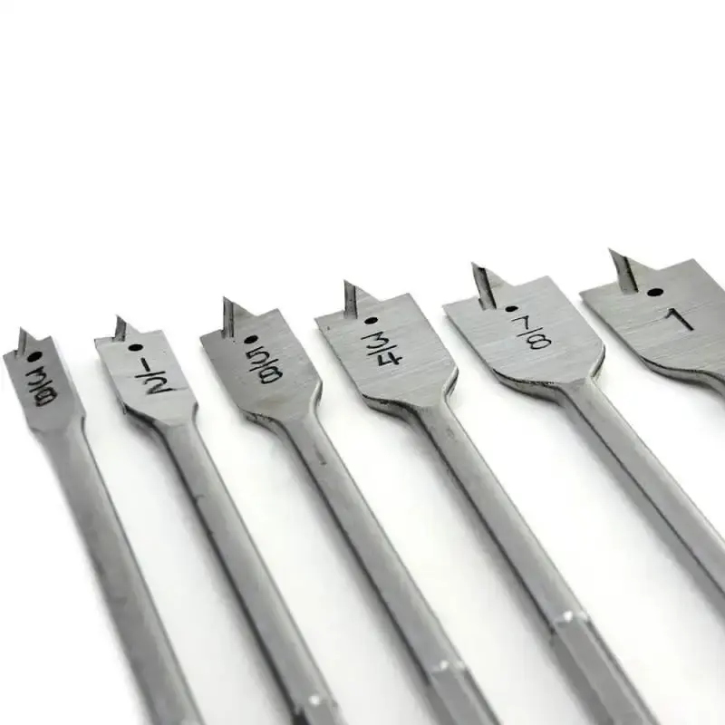 Kit de brocas chata para madeira 3/8 à 1 POL com 6 peças 4DL Eda — fotografia 3