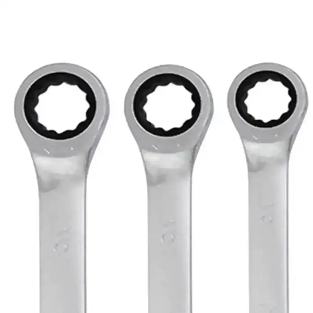 Jogo de chave combinada com catraca de 8 à 19 MM kit com 7 peças Corneta — fotografia 2