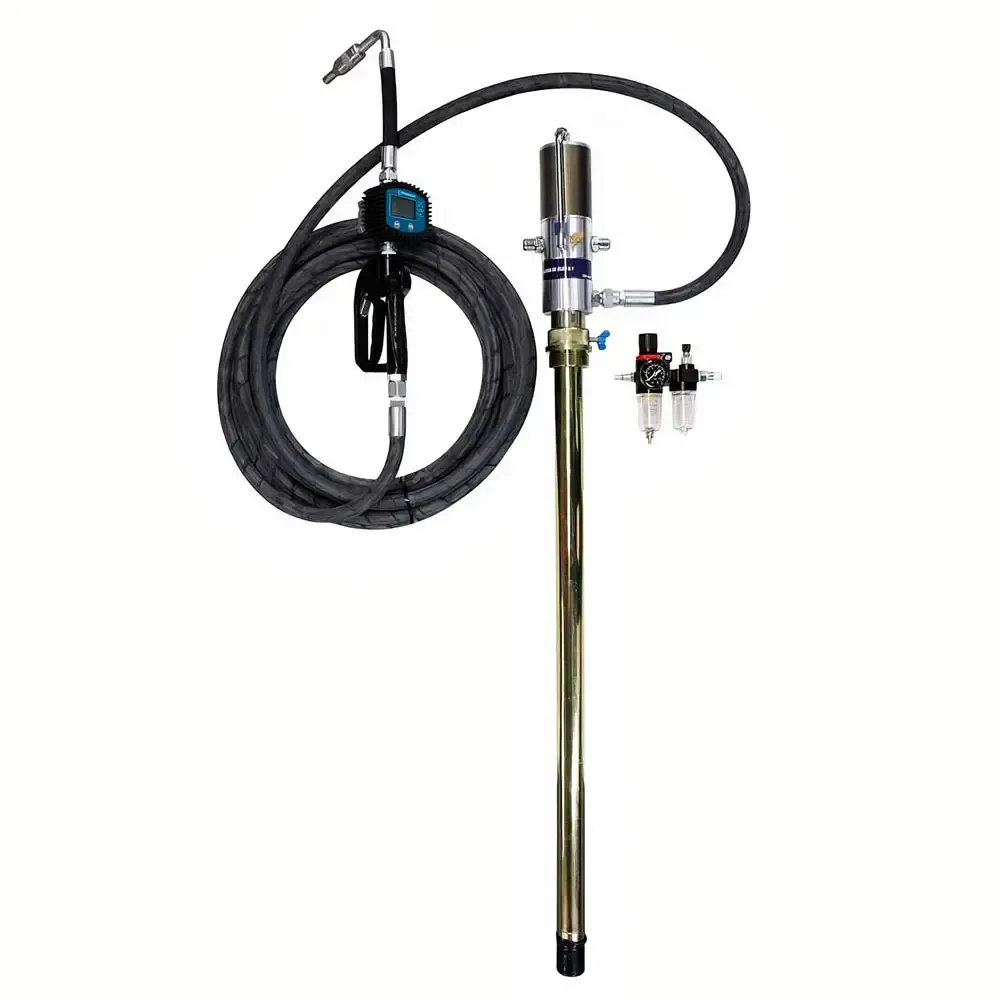 Kit propulsora pneumática para óleo com medidor, regulador e mangueira 10 metros 8714 Bremen — fotografia de referência