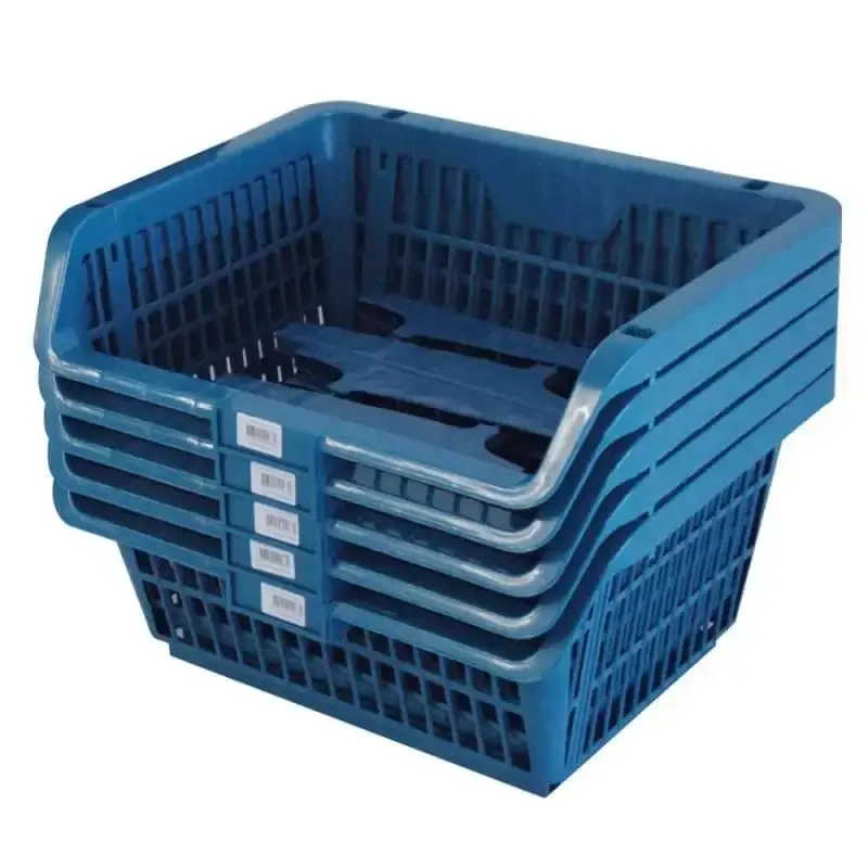 Cesto expositor prático de plástico suporta até 8 KG cada - kit 5 unidades Presto — fotografia 5