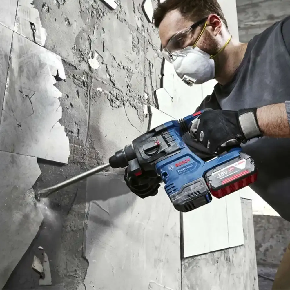 Martelete rompedor plus a bateria 18V 2,3 KG GBH 185-LI brushless sem bateria e carregador Bosch — fotografia 7
