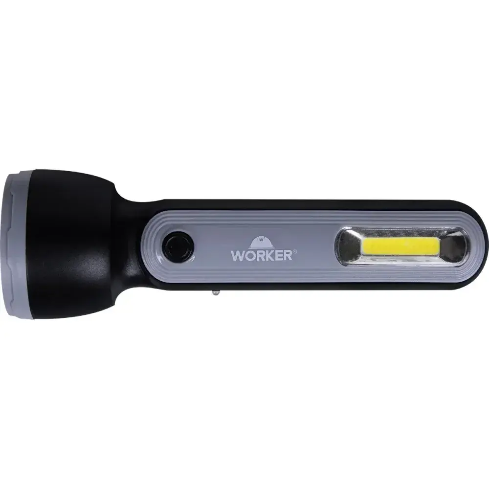 Lanterna recarregável 2 leds 180LM 2W 3,7V Worker — fotografia 8