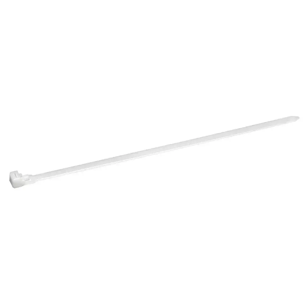 Abraçadeira com trava 250 x 7,6MM branca 20 peças Worker — fotografia 3