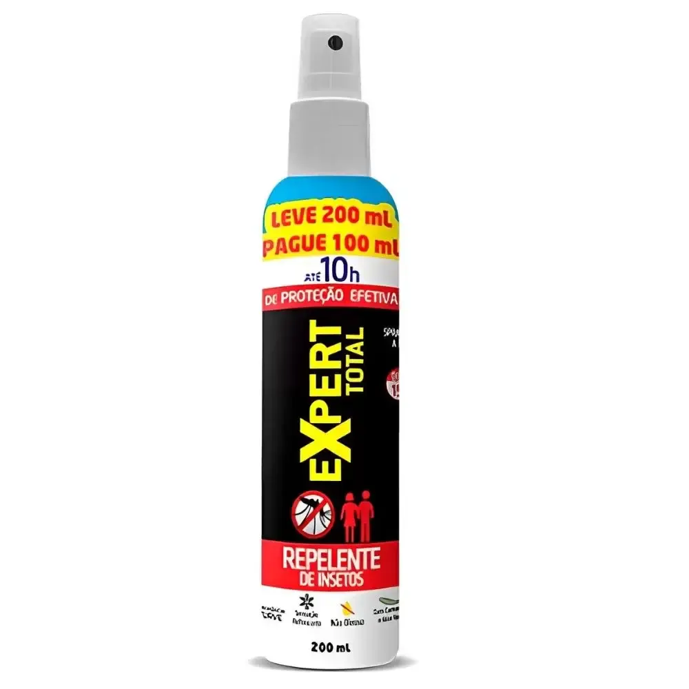 Repelente Insetos Spray Expert 200ML até 10 Horas 63669 NUTRIEX — fotografia de referência