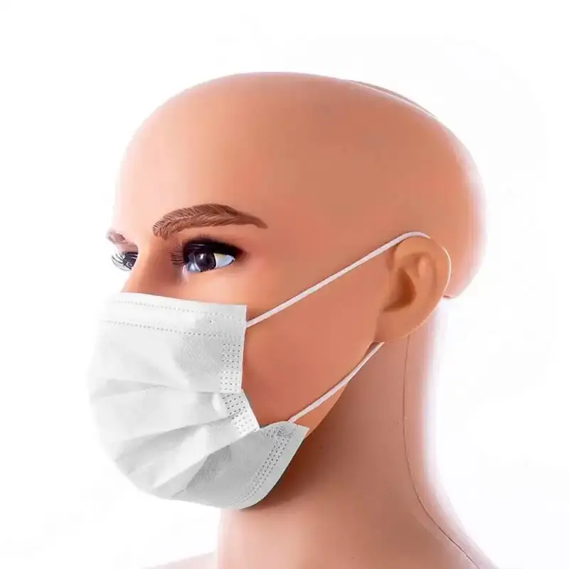 Máscara Descartável TNT Tripla Camada c/ Clipe Nasal 100% Polipropileno Kit 50 Unidades CADRI — fotografia 4