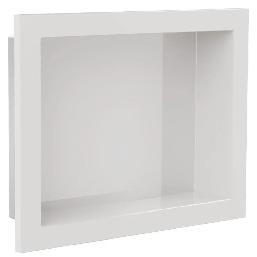 Nicho de banheiro para embutir branco 30X40CM Arquitech