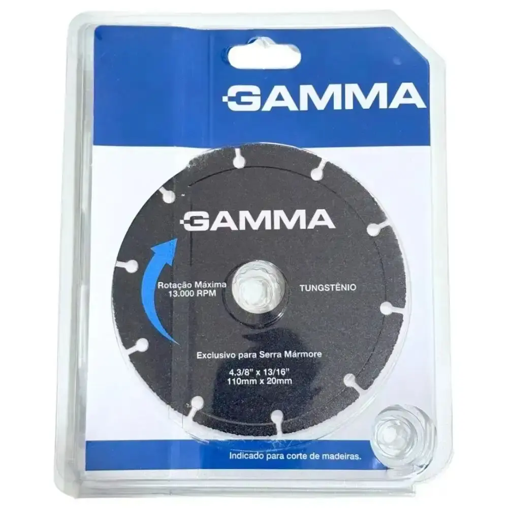 Disco de corte 110 MM em tungstênio para madeira com 2 unidades Gamma — fotografia 5