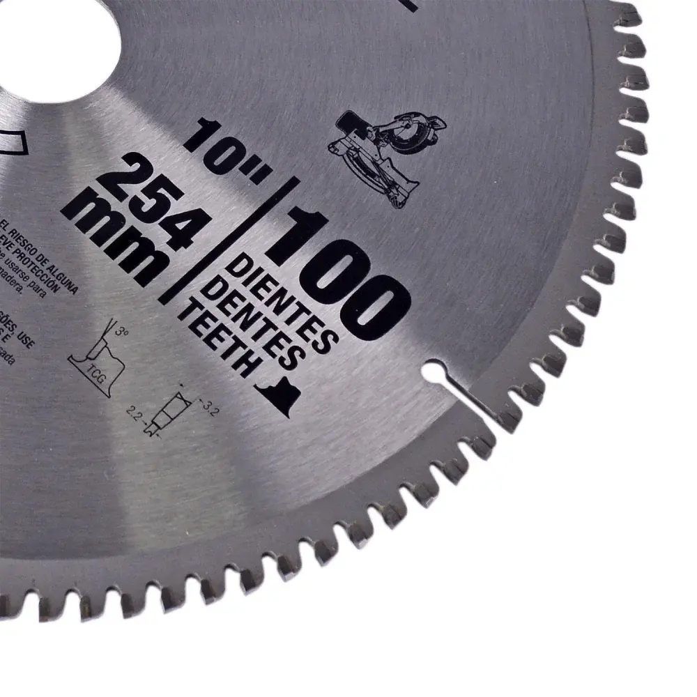 Disco de serra esquadria para alumínio 10 100 dentes Dewalt — fotografia 4