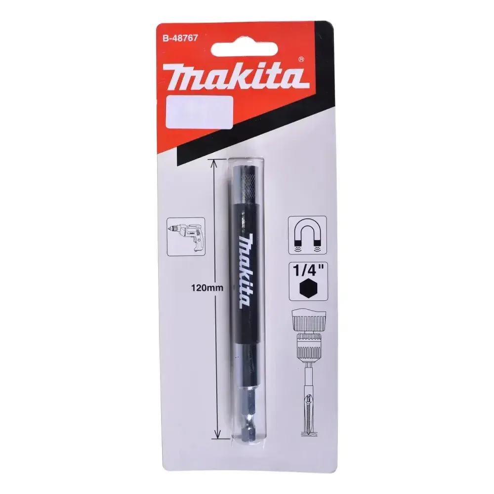 Extensor magnético p/ bits 120MM guia retrátil 1/4 Makita — fotografia 10