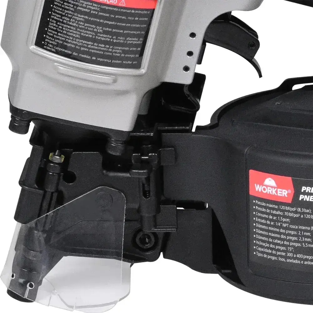 Pregador pneumático PPW550 1/4 1,5PCM 8,3BAR Worker — fotografia 9