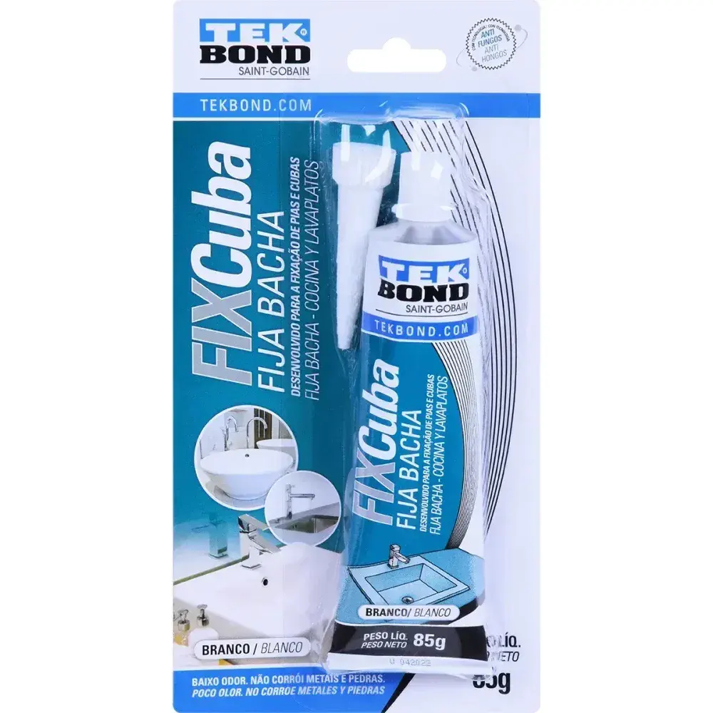 Adesivo fixa cuba blister 85G Tekbond — fotografia 7