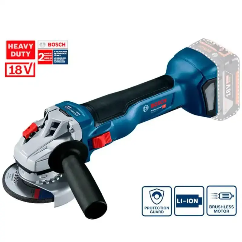 Esmerilhadeira angular 18V 4.1/2 POL sem bateria e carregador GWS 18V-10 Bosch — fotografia 3