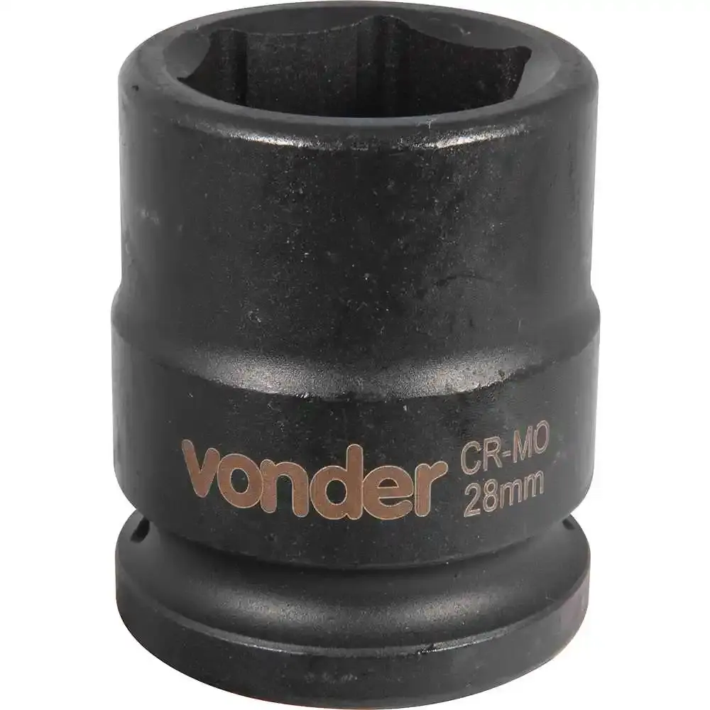 Soquete Sextavado Encaixe 3/4 polegada 28Mm cromado VONDER — fotografia 2