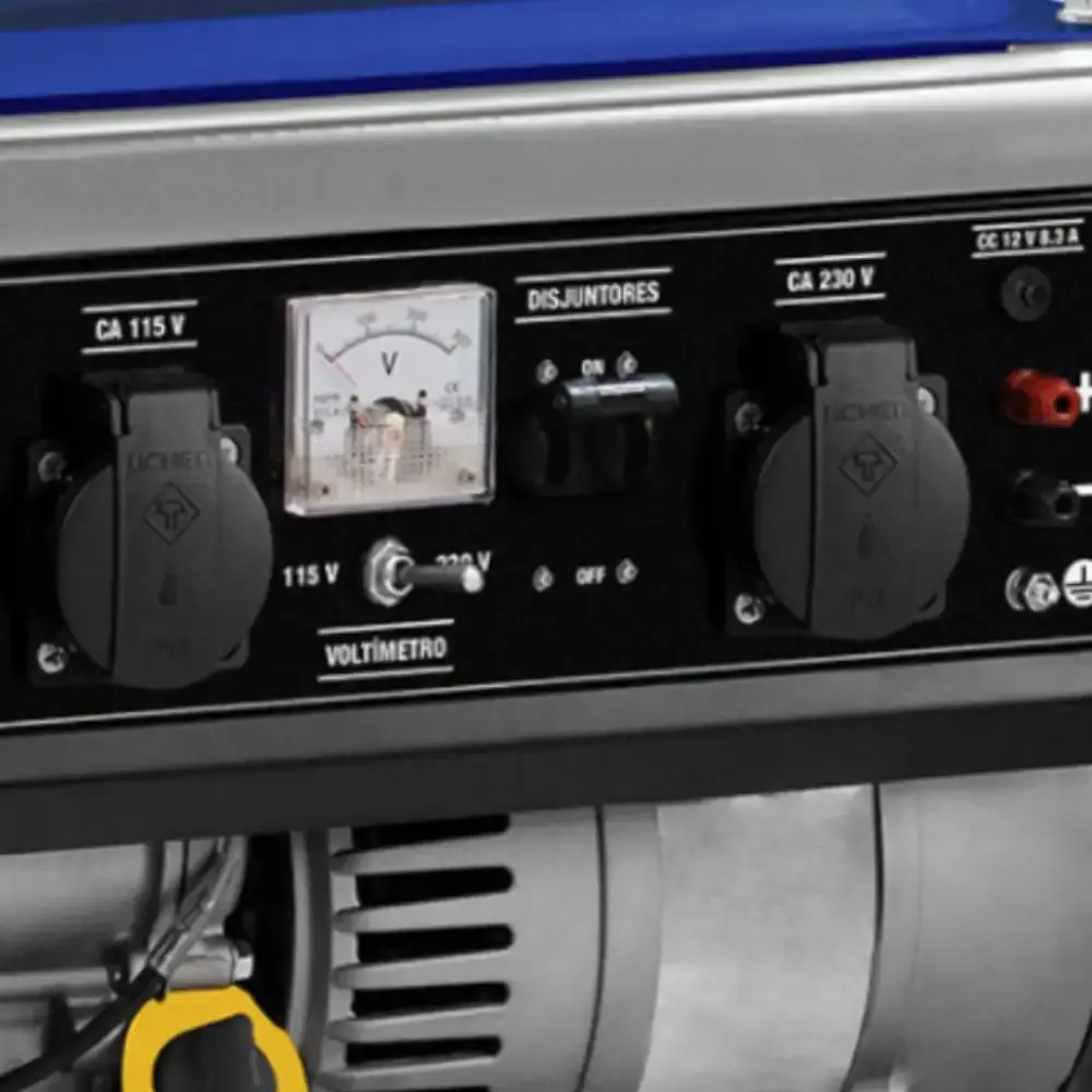 Gerador de energia à gasolina 1,25KVA 4T 1250W 3,0 HP 98CC bivolt com AVR GT1300F-B Tekna — fotografia 5