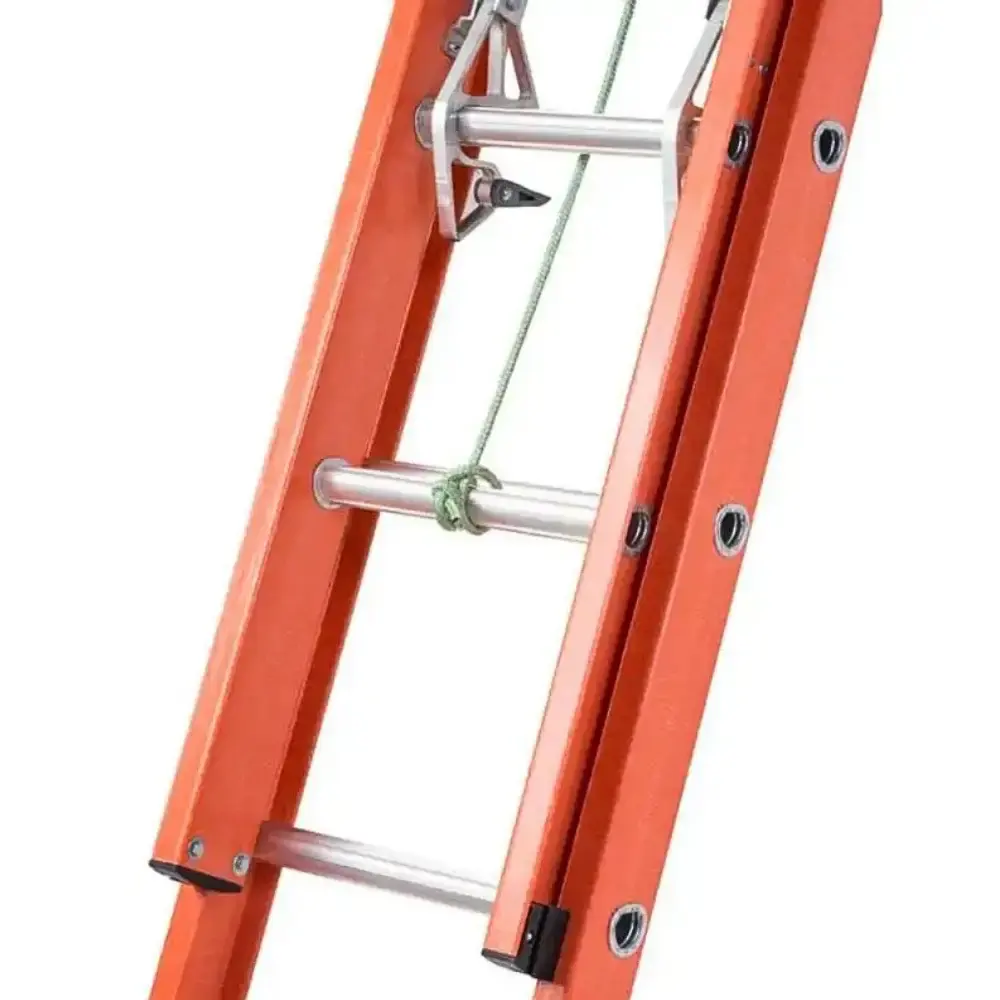Escada De Fibra De Vidro 19 Degraus Extensível 3.6 x 6.0 Metros EAFD-19 SÍNTESE — fotografia 5