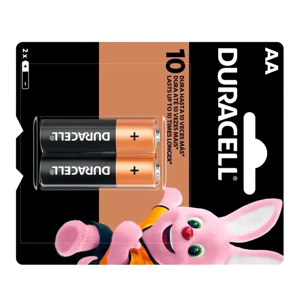 Pilha palito AA-2 alcalina 2 peças Duracell — fotografia 5