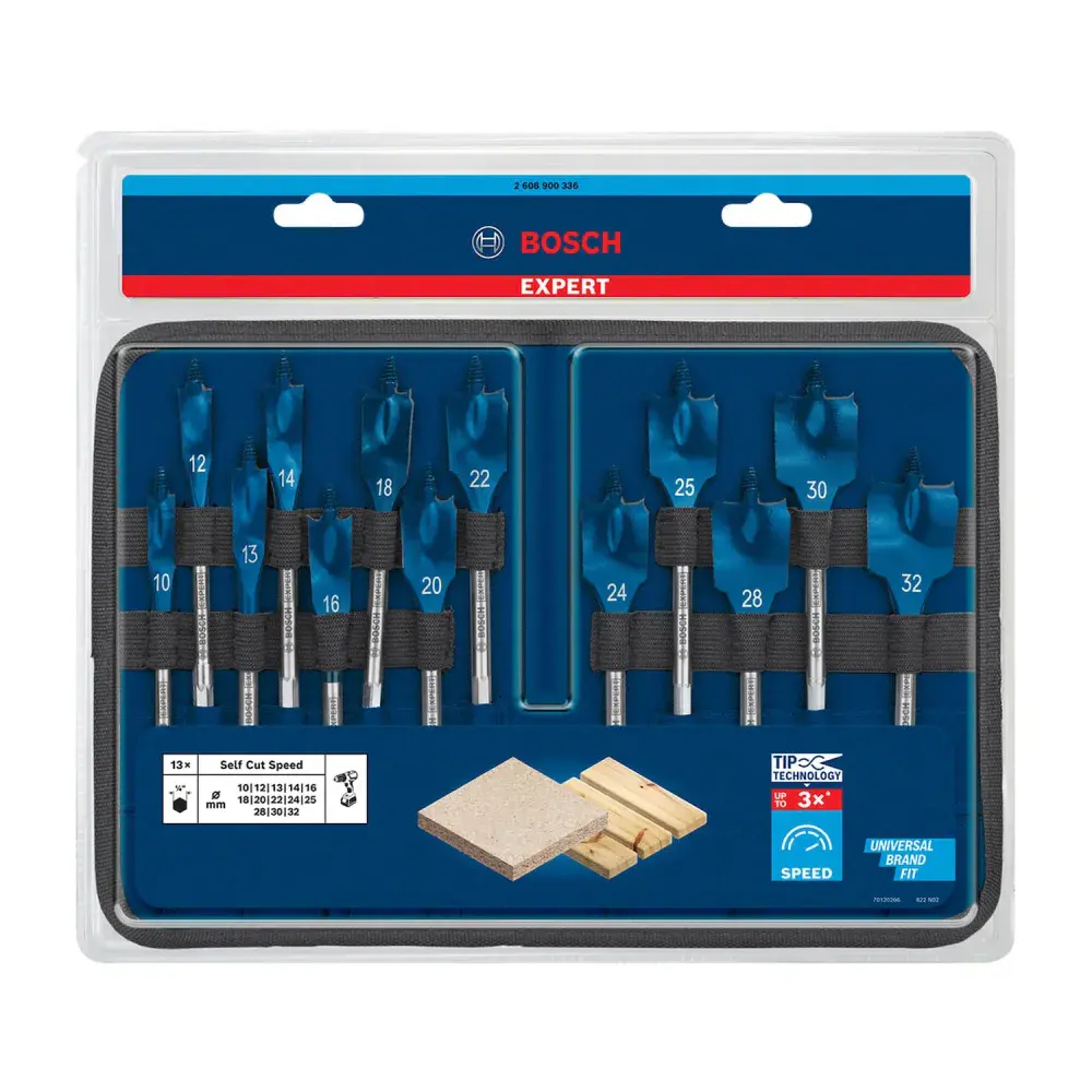 Jogo de brocas chatas self cut speed Bosch - 13 peç — fotografia 10