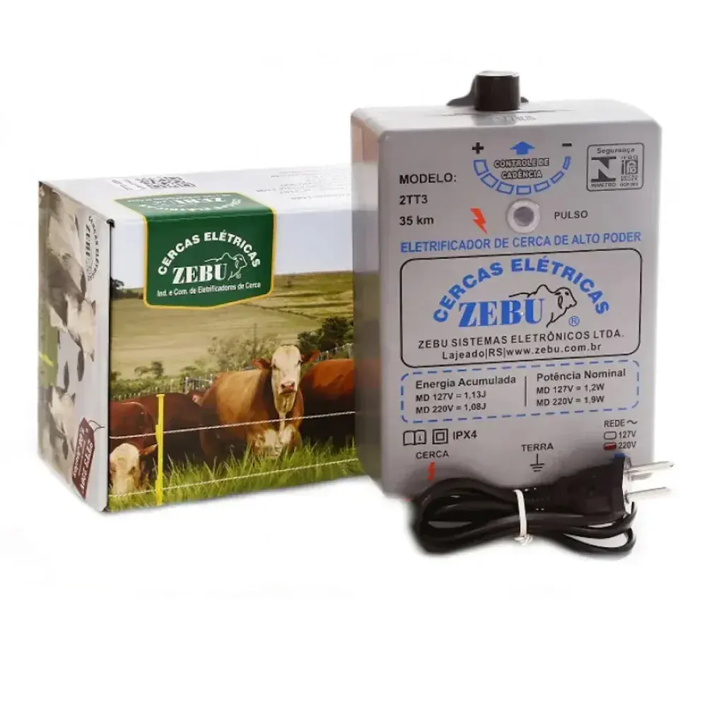 Eletrificador cerca 2TT3 bivolt Zebu — fotografia 3