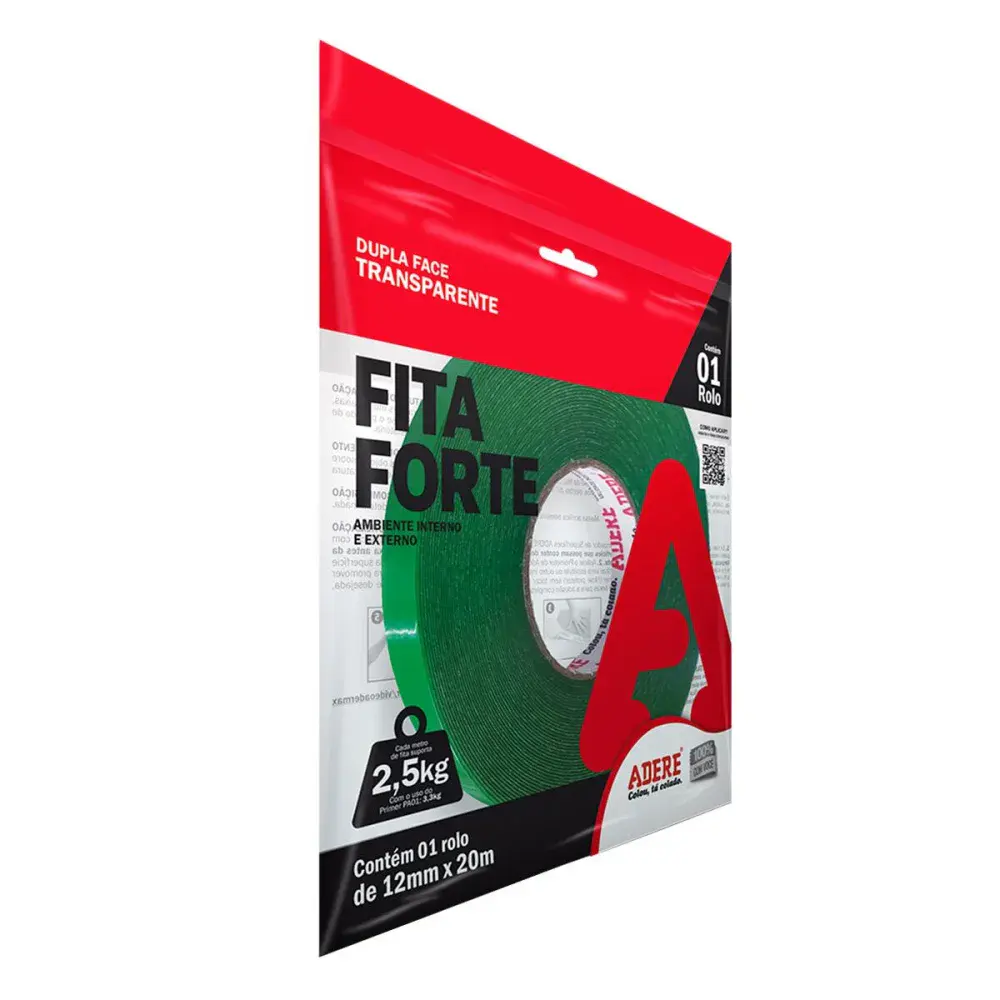 Fita dupla face transp 12MMX20M Adere — fotografia 2