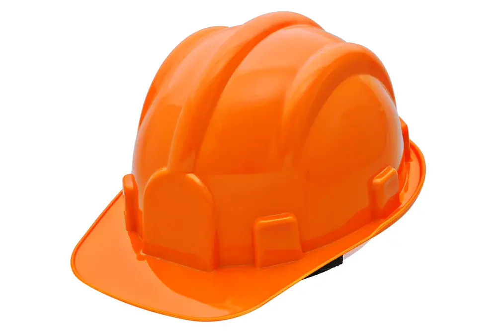Capacete construção com carneira laranja delta plus Deltaplus