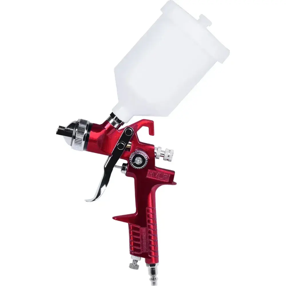 Pistola de pintura hvlp com caneca 1/4 600ML 7,1PCM Bumafer — fotografia 7