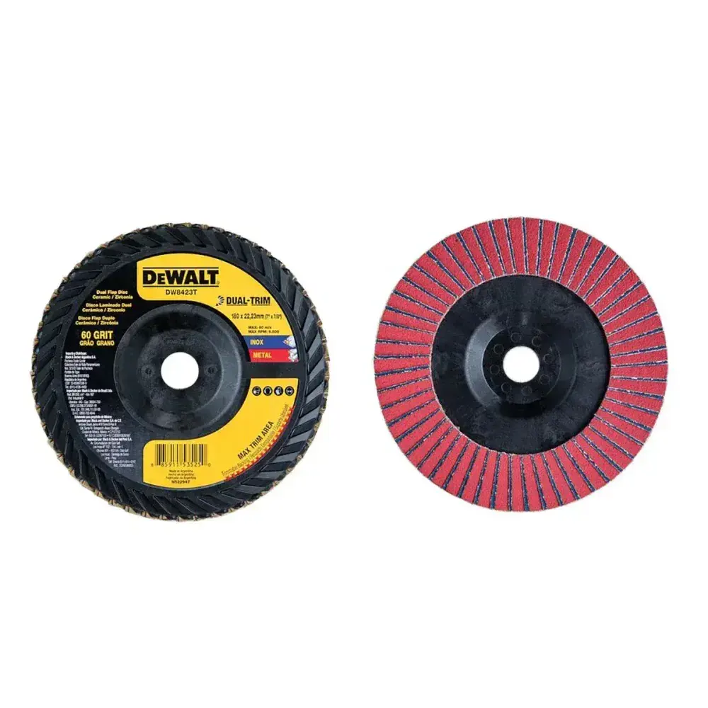 Disco flap -Trim com camada dupla G60 7X7/8” Dewalt — fotografia 6
