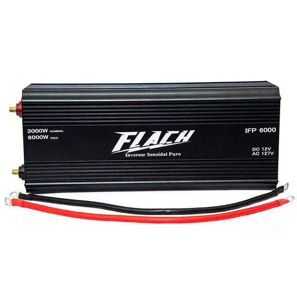 Inversor de tensão IFP6000-3 senoidal puro 12V/127V - Flach — fotografia de referência