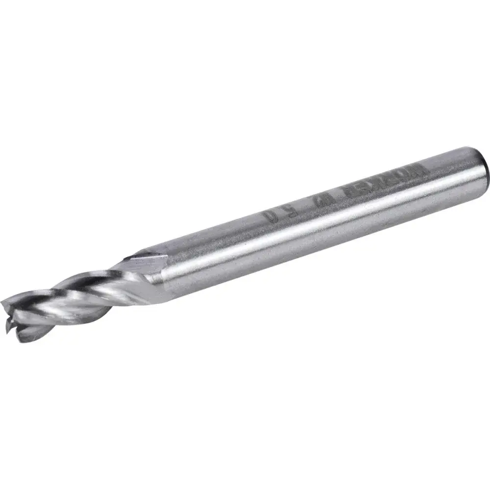 Fresa de topo reto aço rápido 5MM haste 6MM Worker — fotografia 3