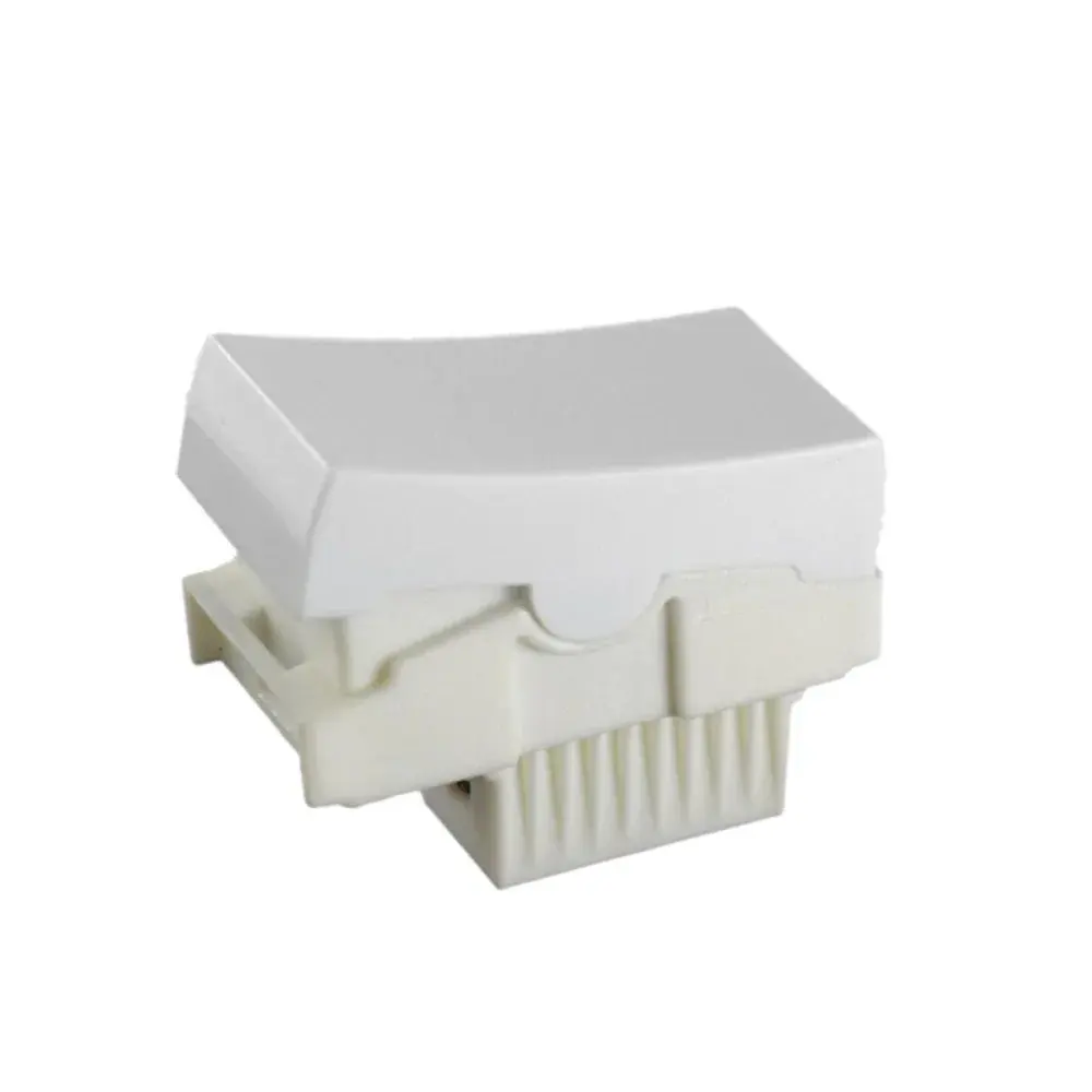 Módulo interruptor 1 tecla simples slim branco Ilumi — fotografia de referência