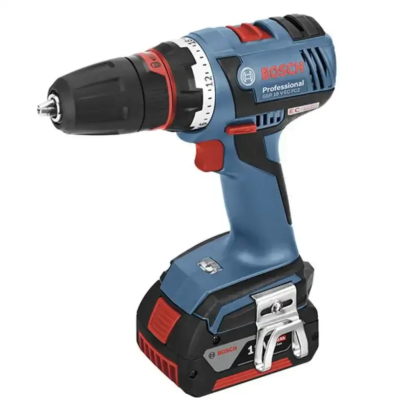 Furadeira e parafusadeira 18V GSR 18V-60 flexiclick 4X1 professional com 2 baterias e maleta Bosch 220 V — fotografia 5