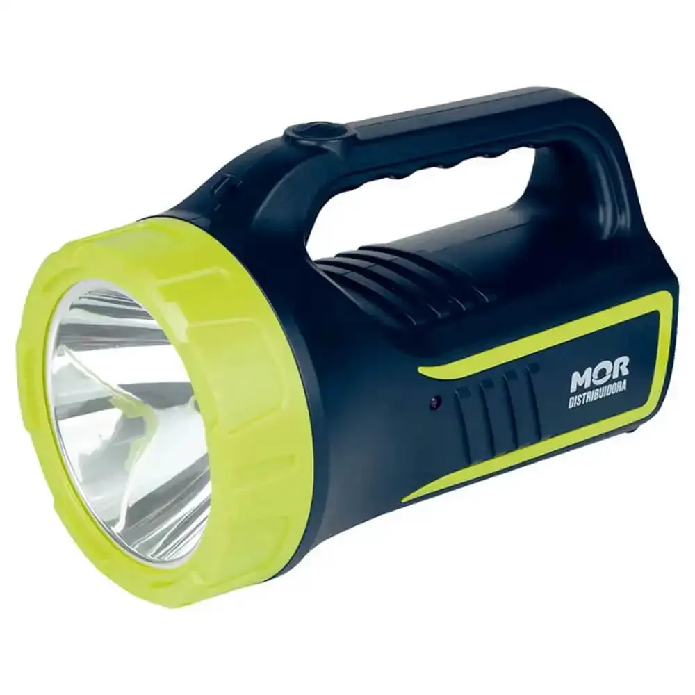 Lanterna holofote recarregável power LED 265 lúmens Mor