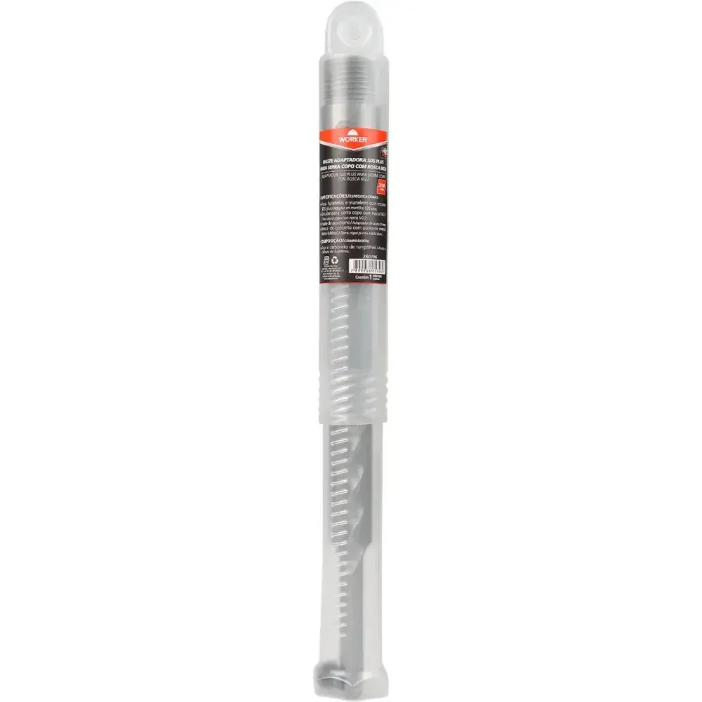 Haste adaptadora para serra copo com rosca M22 250MM Worker — fotografia 9