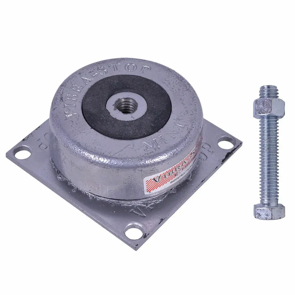 Amortecedor de impacto mini com chapa 1/2 500 kg Vibra-Stop — fotografia de referência