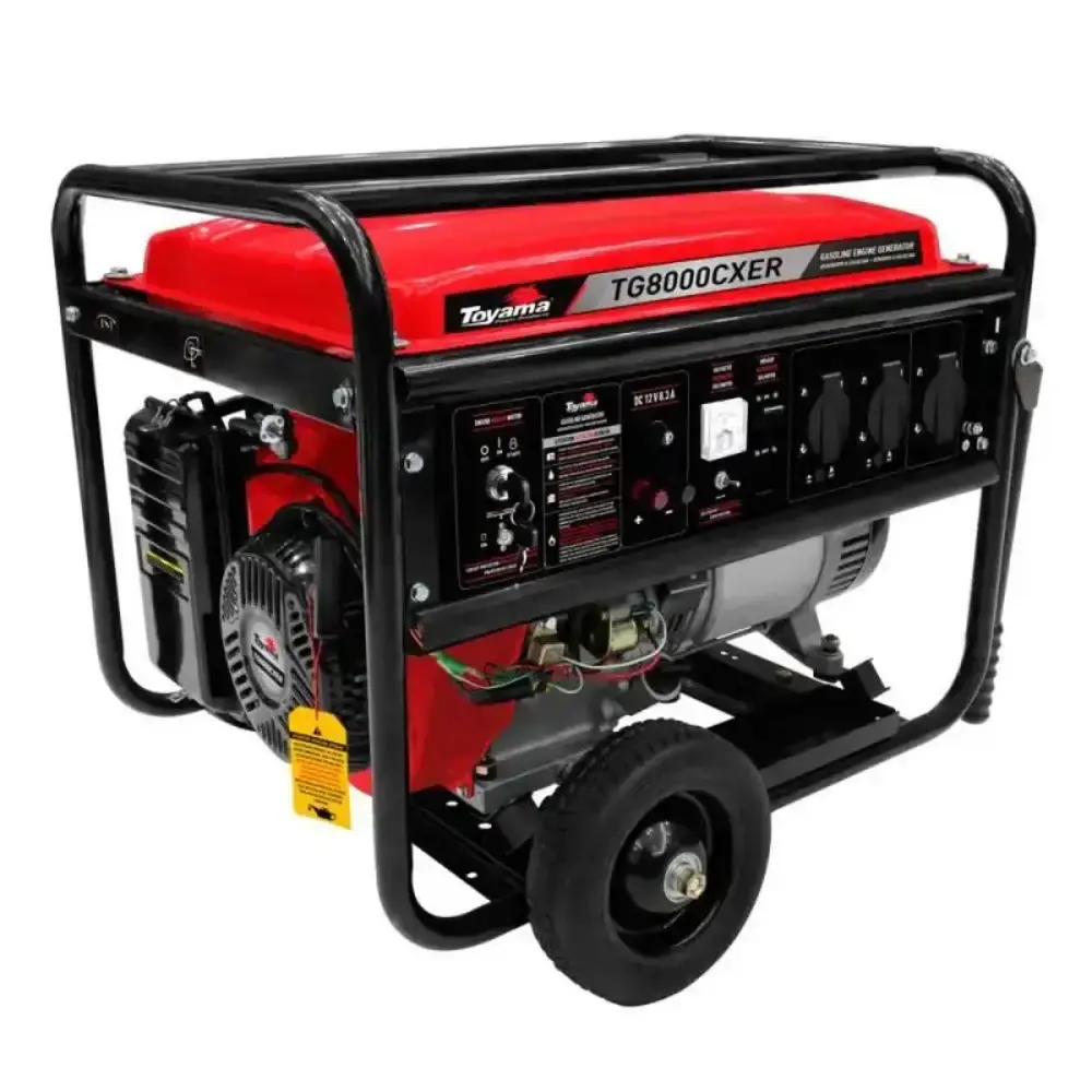 Gerador à gasolina 7,2 KVA 4 tempos bivolt TG8000CXER Toyama — fotografia de referência