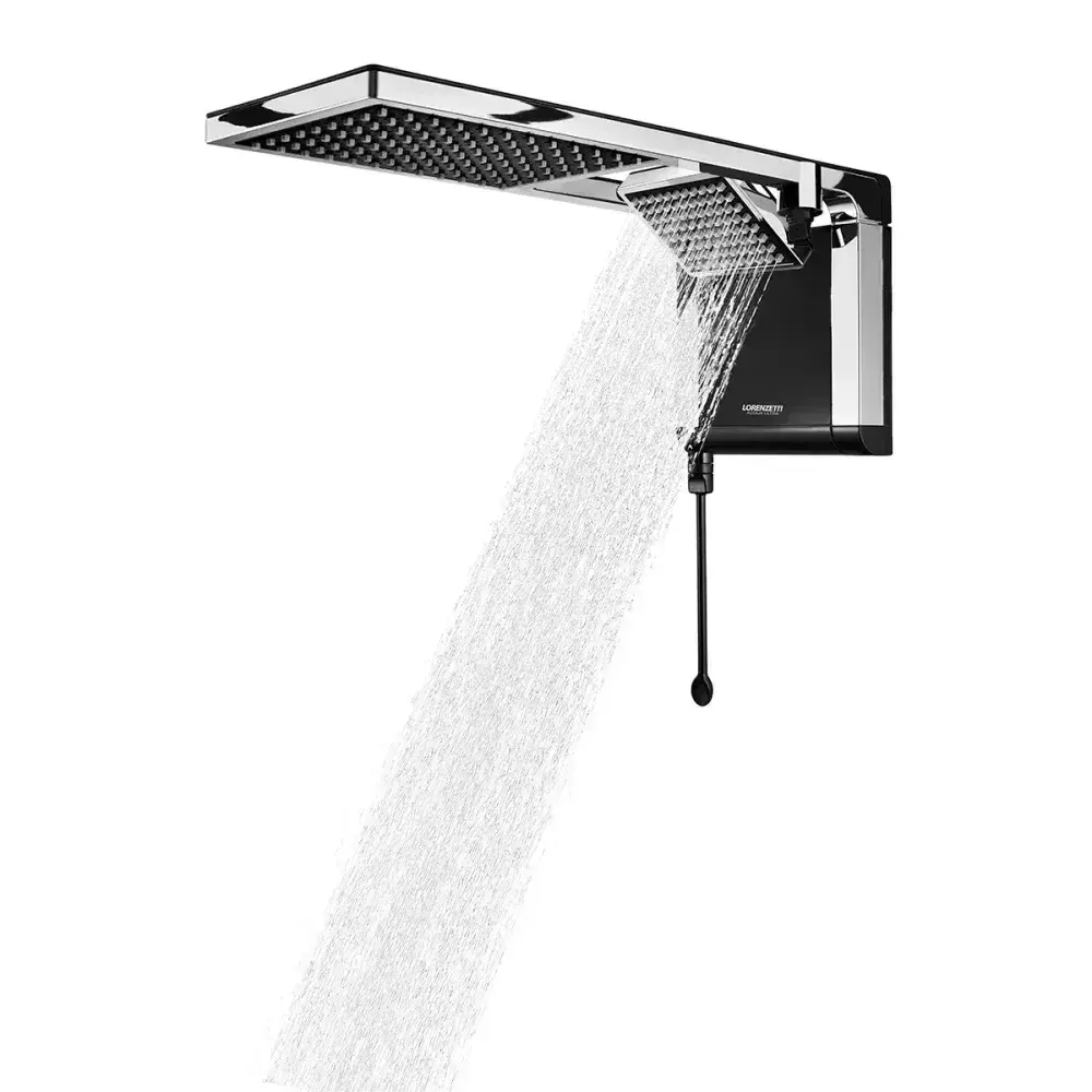 Chuveiro acqua duo flex 127V 5500W preto/cromado lorenzetti Lorenzetti Duchas — fotografia 6